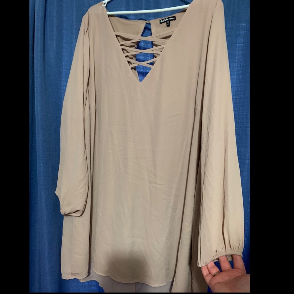 Charlotte Russe 3x long sleeve dress